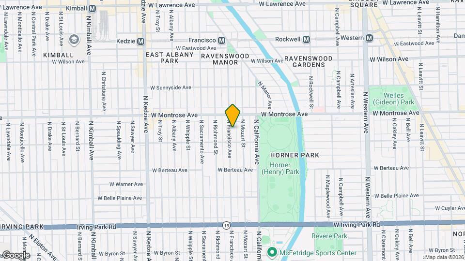 4325 N Francisco Ave, Unit J07P Map and Location Details