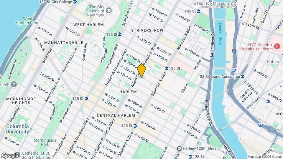 164 W 132nd St Mapa y Detalles de la Ubicación