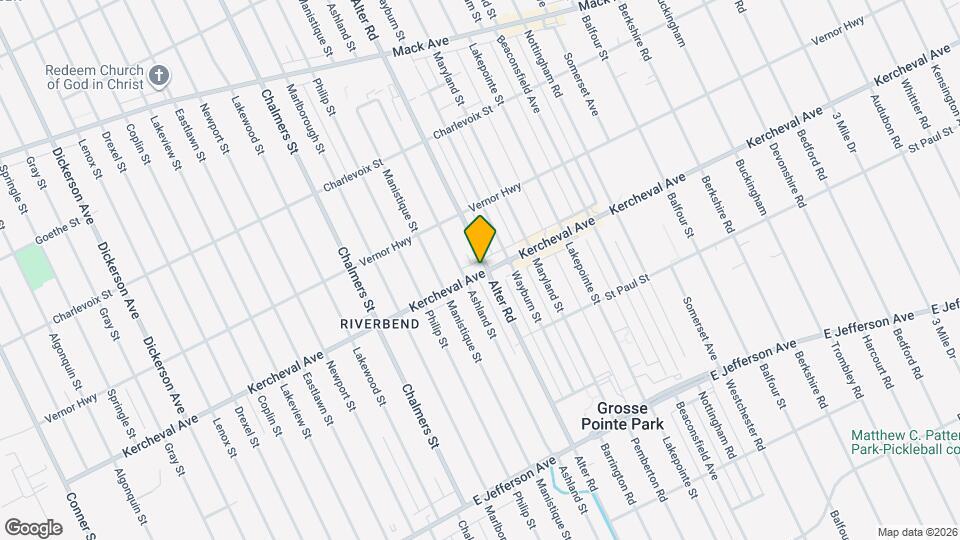 14801 Kercheval St Map and Location Details