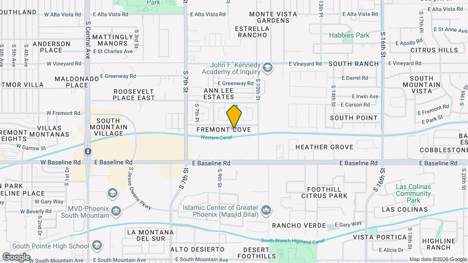 7211 S 8th Terrace Map and Location Details