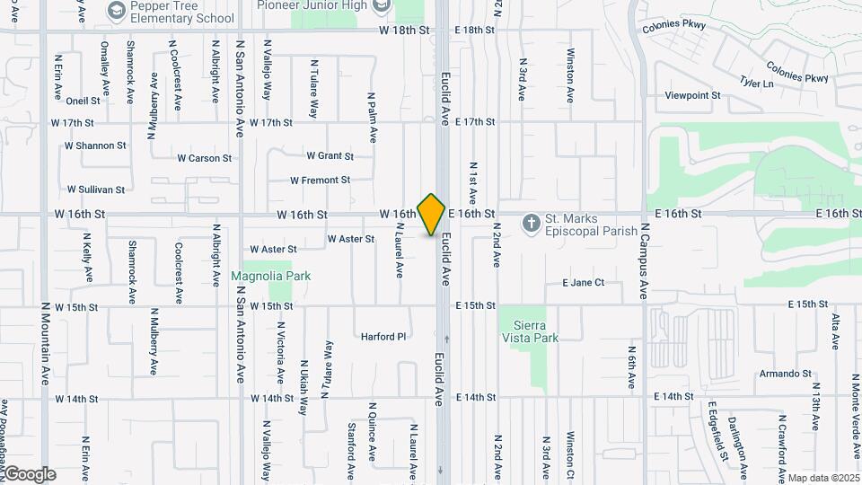 1569 N Euclid Ave Map and Location Details