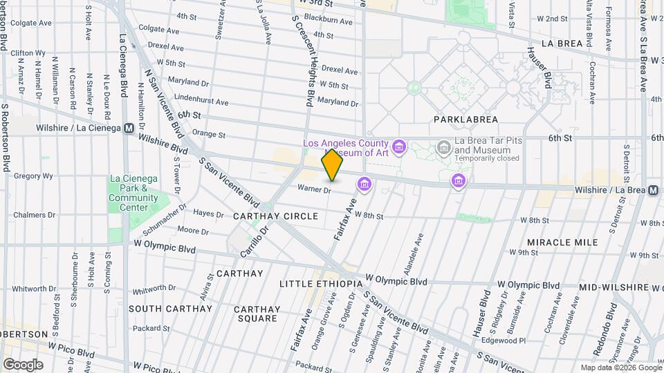6141 Warner Dr Mapa y Detalles de la Ubicación