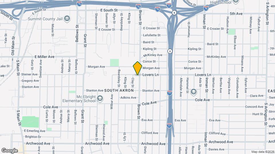 1012 Brown St Map and Location Details