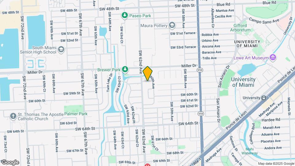 6102 SW 58th St Map and Location Details