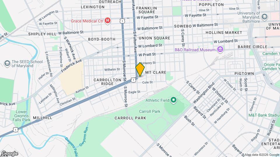 1737 Wilkens Ave Map and Location Details
