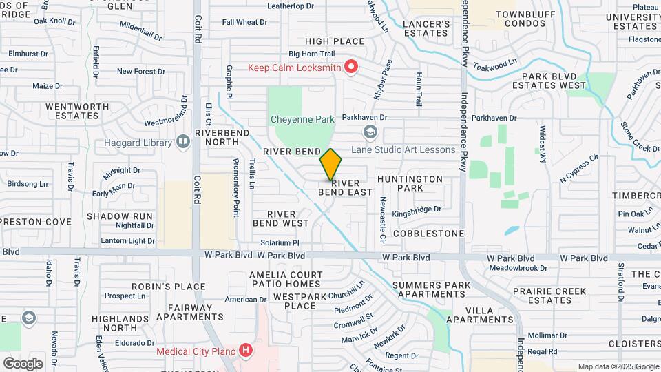 3600 Interlaken Dr Map and Location Details