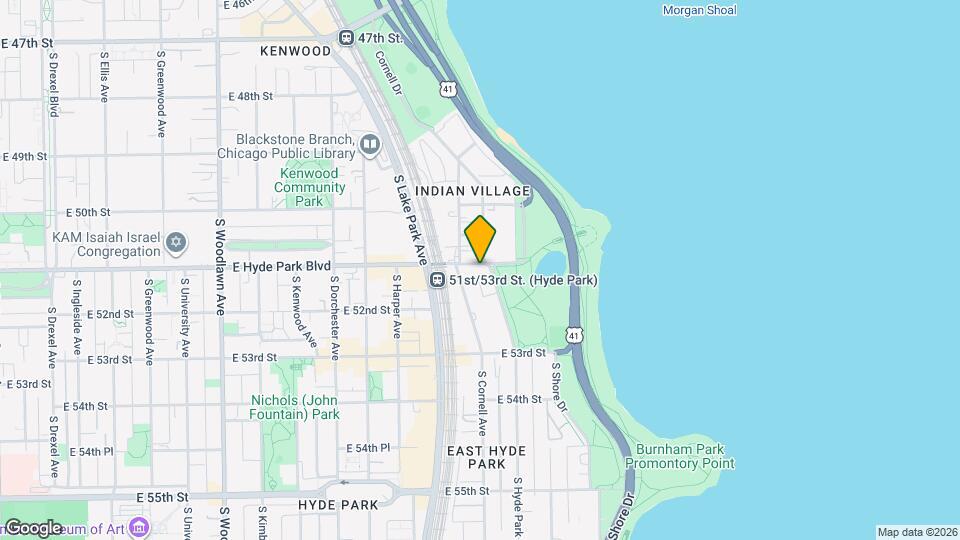 1615 E Hyde Park Blvd Map and Location Details