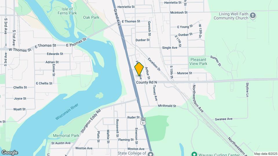 1222 Prospect Ave Map and Location Details