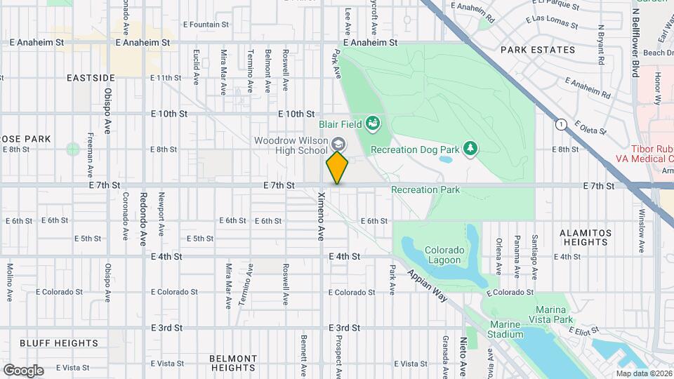 4442 E 7th St Map and Location Details