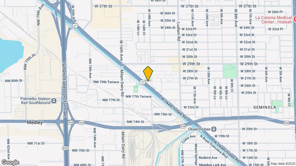 2725 W Okeechobee Rd Map and Location Details