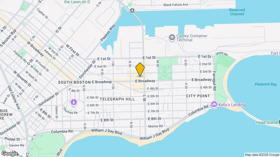 736 E Broadway Map and Location Details