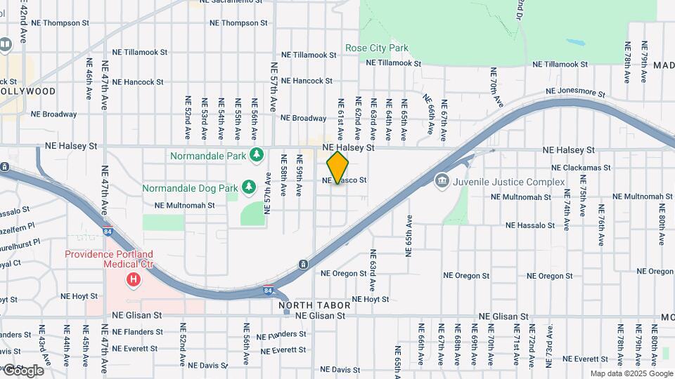 6115 NE Multnomah St Map and Location Details
