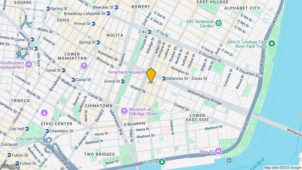 247 Broome St Map and Location Details