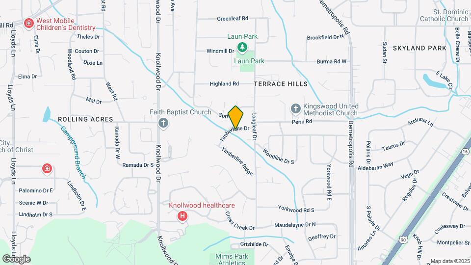 5405 Timberlane Dr Map and Location Details
