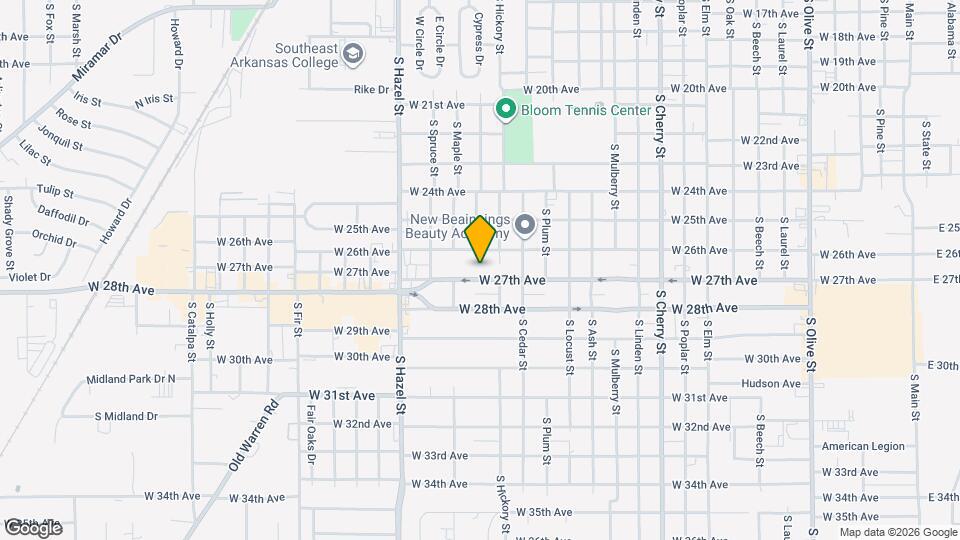 1807 W 27th Ave Map and Location Details