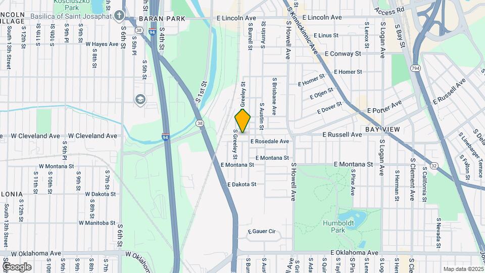 168 E Rosedale Ave Map and Location Details