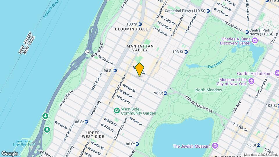 135 W 96th St Map and Location Details