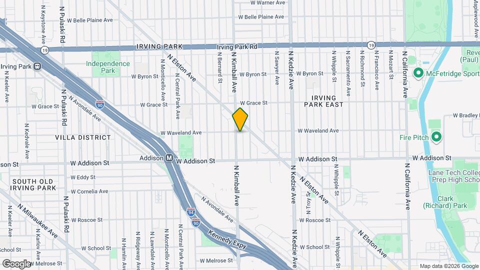 3655 N Kimball Ave, Unit 1 Map and Location Details
