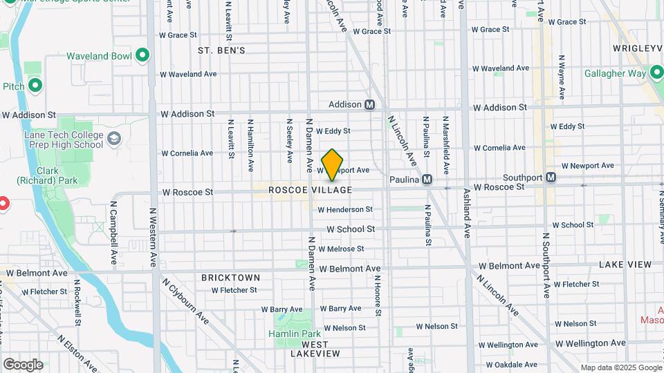 1924--1928 W Roscoe St Mapa y Detalles de la Ubicación