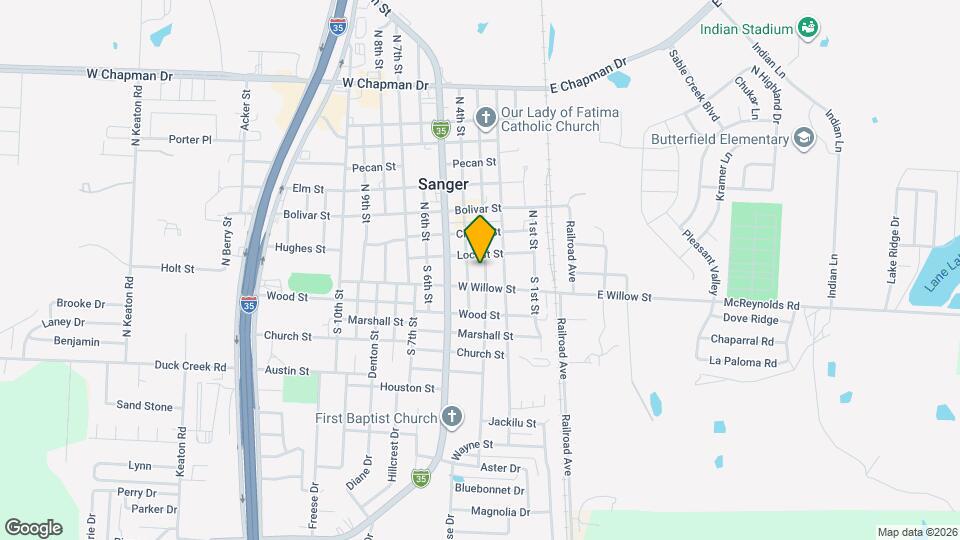 105 S 3rd St Map and Location Details