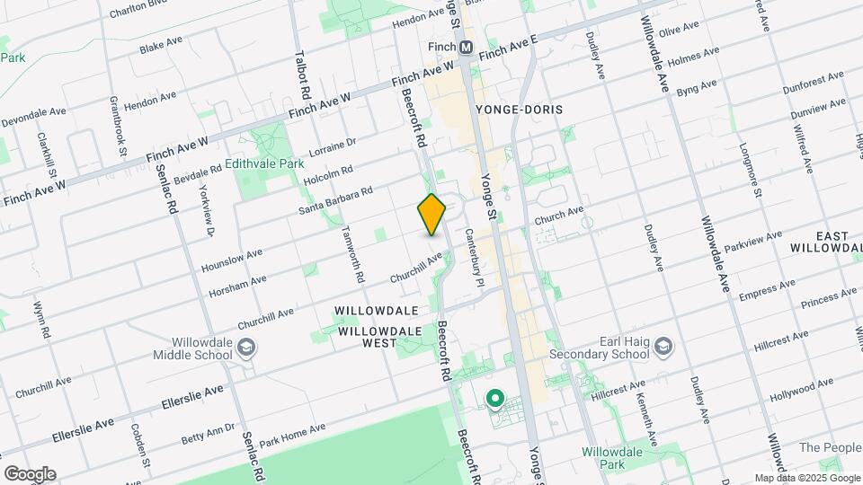 19 Churchill Ave Map and Location Details