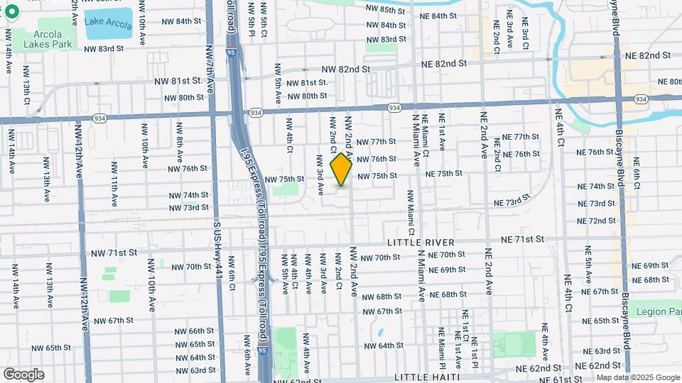 7332 NW Miami Ave Mapa y Detalles de la Ubicación