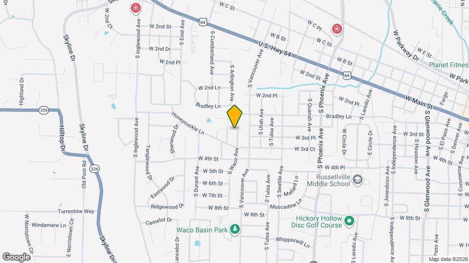 308 S Waco Ave Map and Location Details