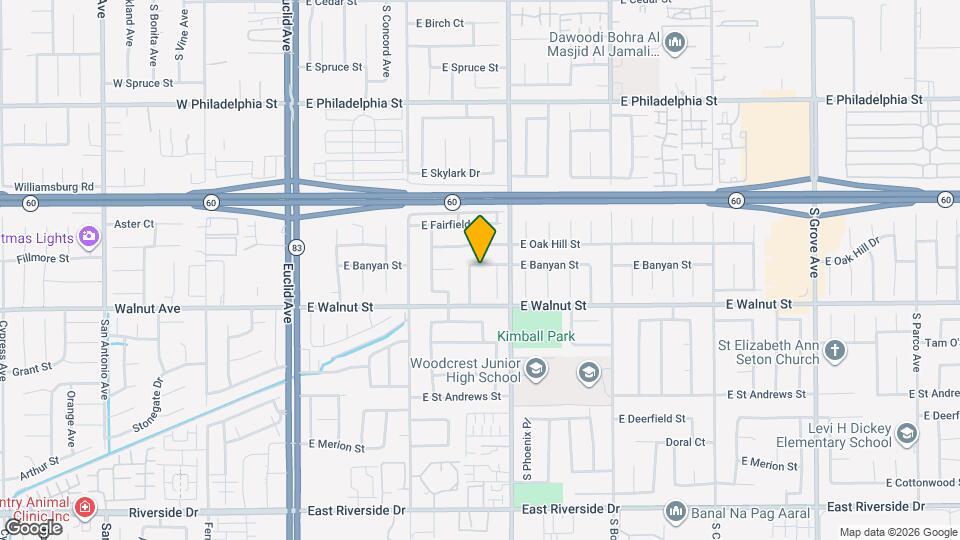 640 E Banyan St Map and Location Details