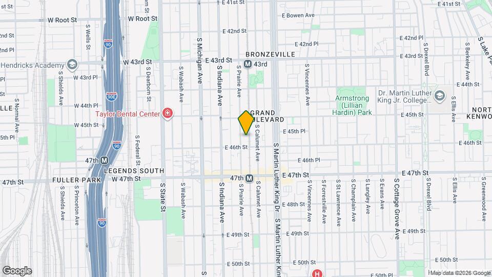 4541 s prairie ave, Unit 3N Map and Location Details