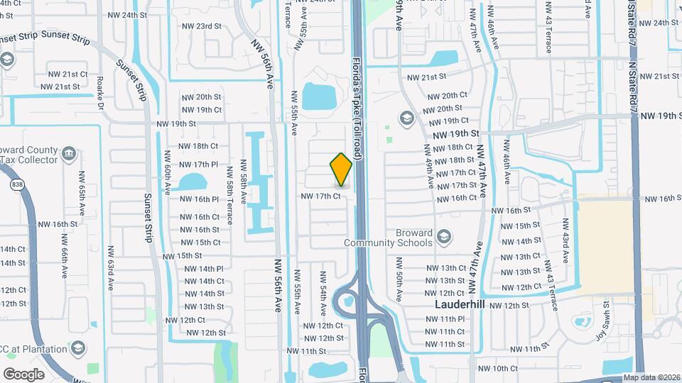 5211 NW 17th Ct Map and Location Details