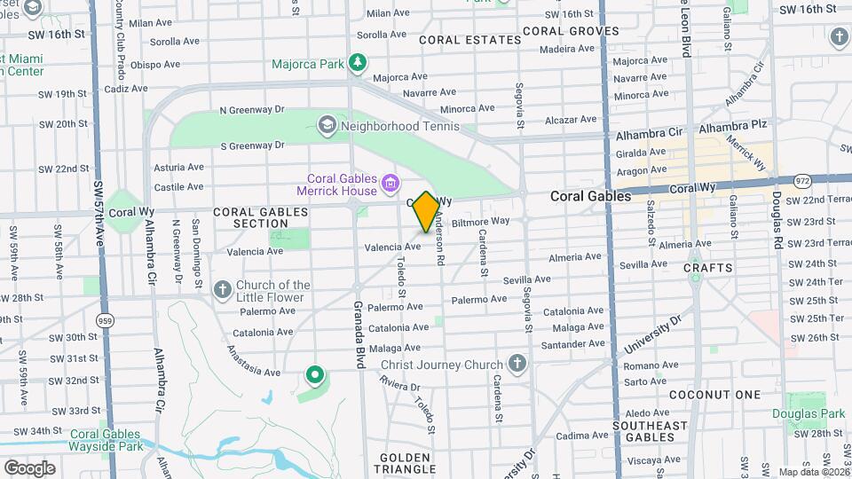 815 Valencia Ave Map and Location Details