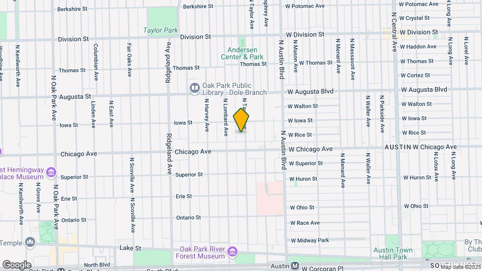 525 N Taylor Ave Map and Location Details