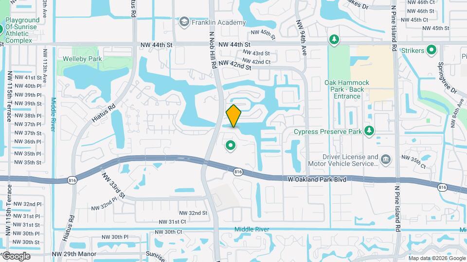 9803 NW 37th St Map and Location Details