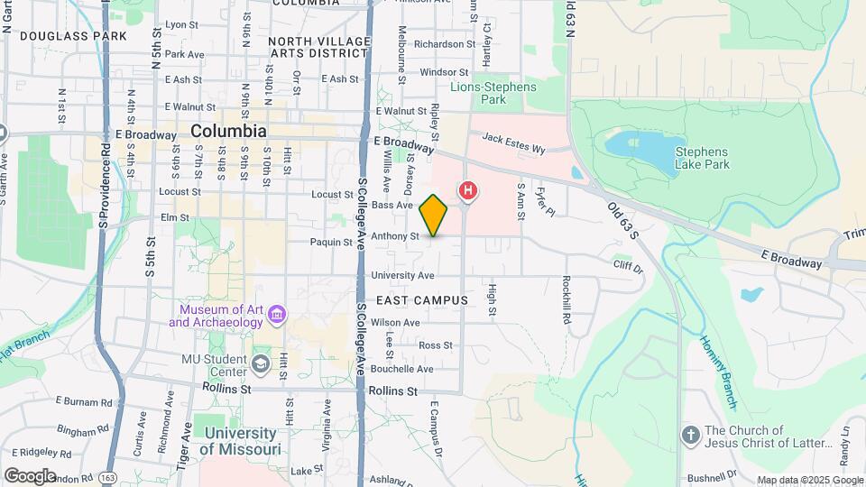 1414 Anthony St Map and Location Details