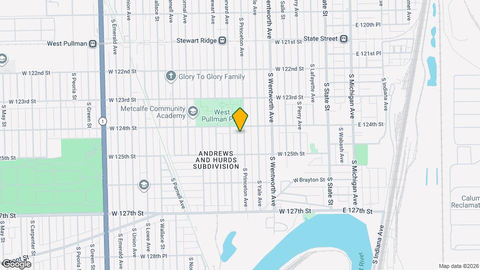 12416 S Princeton Ave Map and Location Details