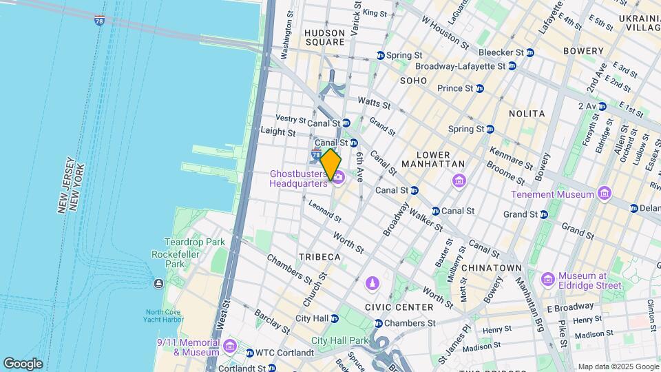 18 N Moore St Mapa y Detalles de la Ubicación