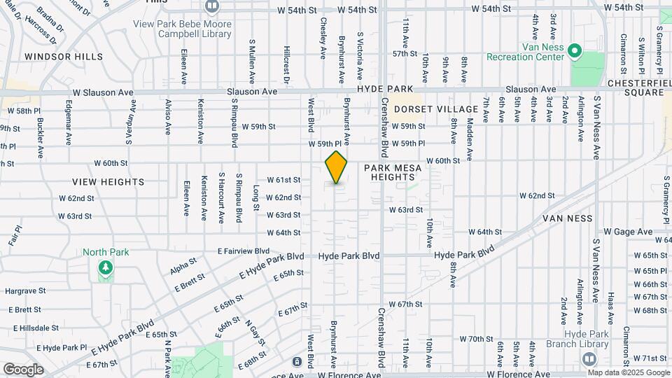 6110 Brynhurst Ave Mapa y Detalles de la Ubicación