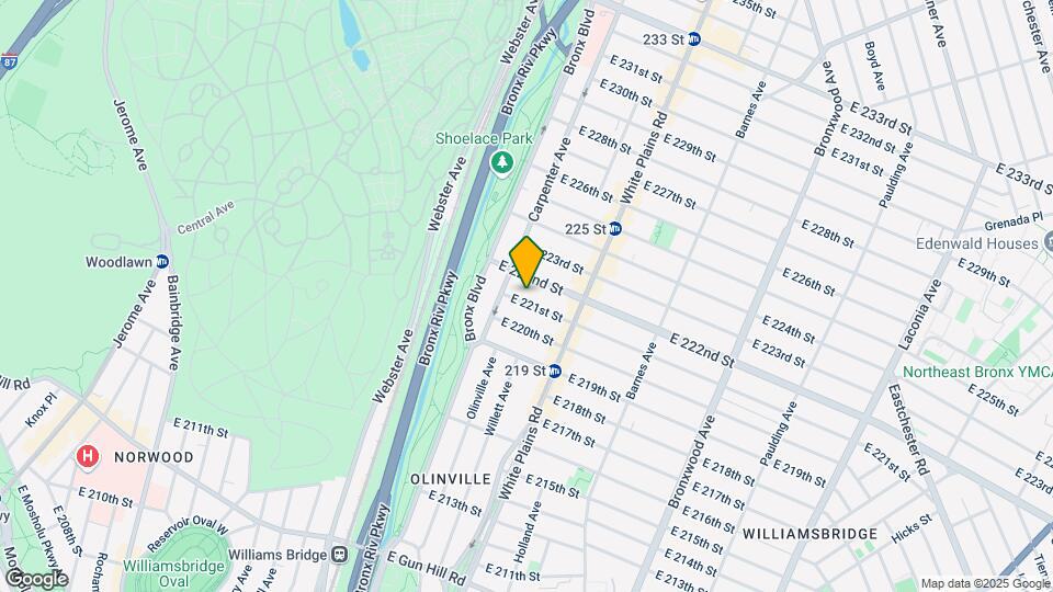 641 E 221st St Map and Location Details