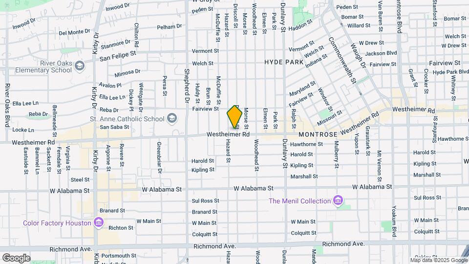 2528 Driscoll St Map and Location Details