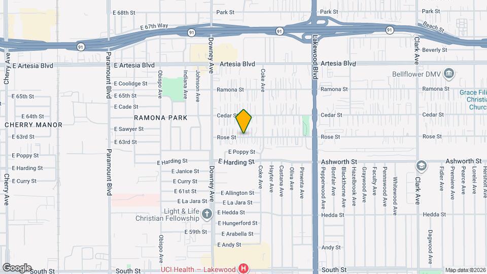 8623 Cedar St Map and Location Details