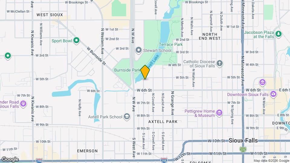 424 N Lake Ave Map and Location Details