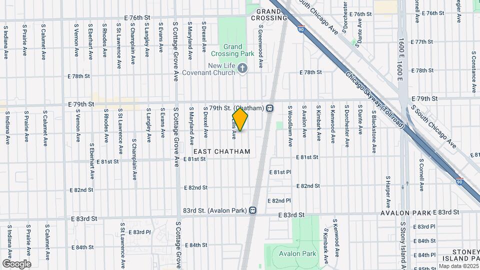 8001-09 S Ellis Ave Mapa y Detalles de la Ubicación