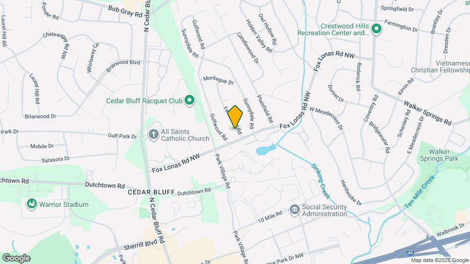 605 Fernwood Rd Map and Location Details