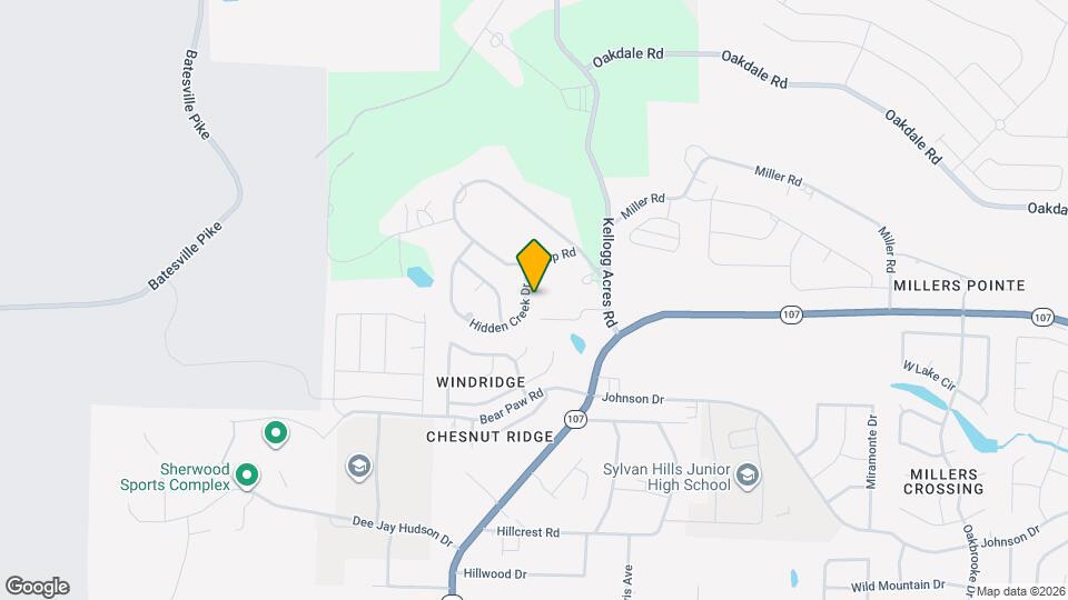 1901 Hidden Creek Dr Map and Location Details