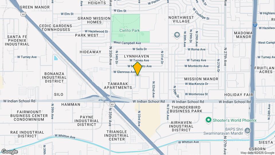 4225 N 33rd Dr Map and Location Details