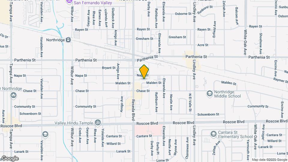 18417 Malden St Map and Location Details
