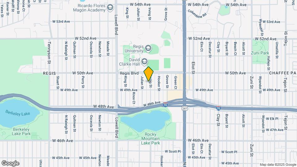 4933 Irving St Map and Location Details