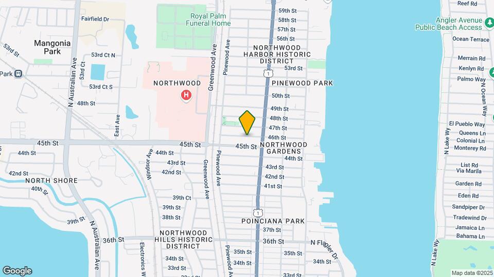 632 46th St Map and Location Details