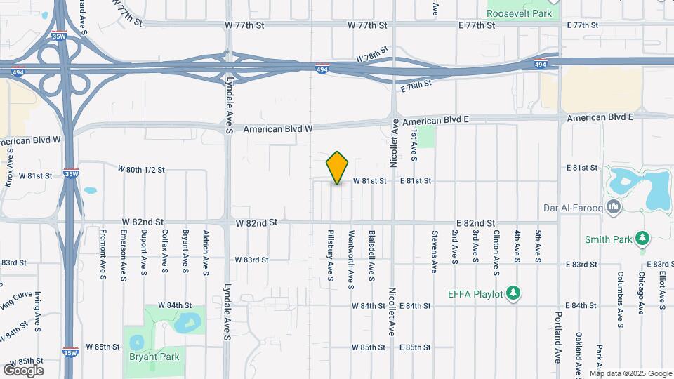 8107 Pillsbury Ave S Mapa y Detalles de la Ubicación