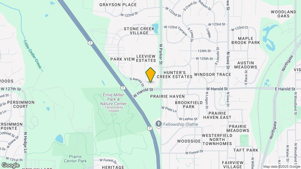 21641 W 126th Terrace Map and Location Details